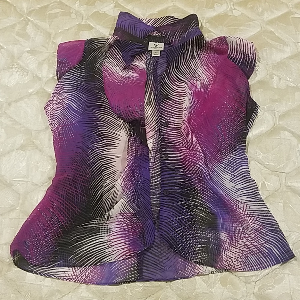 [Washington Petite] Button-Down Shirt